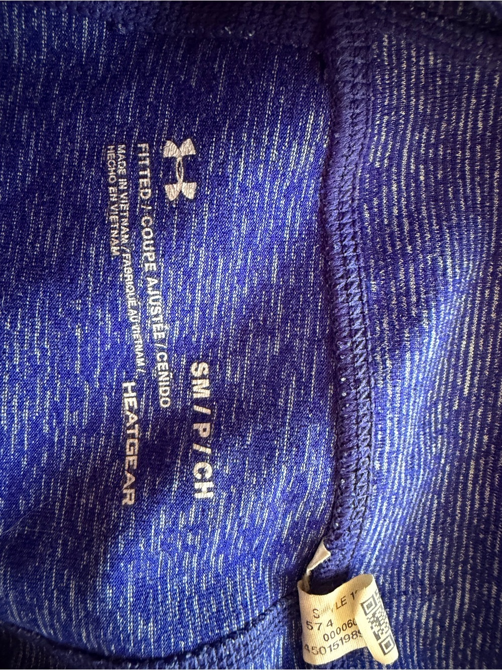 Under Armour Blue Heather HeatGear  leggings